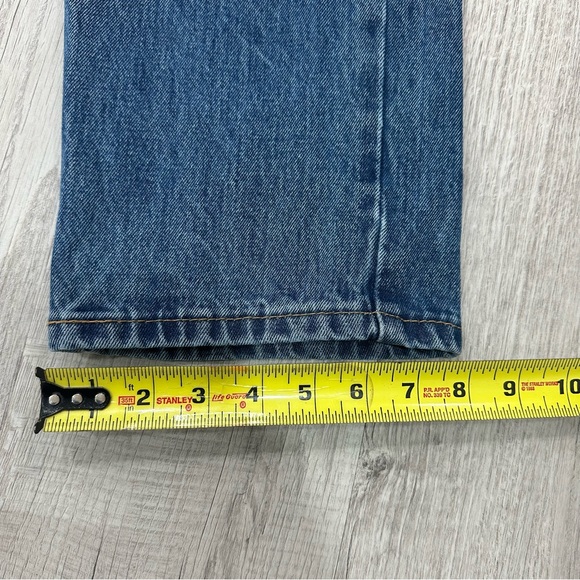Levi's 505 Jeans Blue Relaxed Fit Denim Western Straight Men's 32x32 - Picture 2 of 10